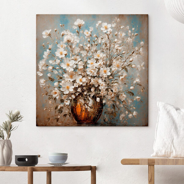 Vase de fleurs blanches Vase de fleurs blanches