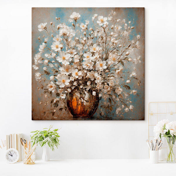 Vase de fleurs blanches Vase de fleurs blanches