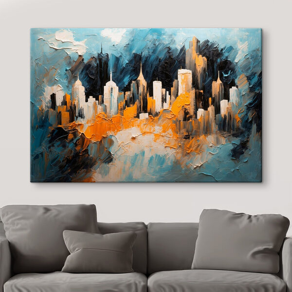 Peinture d'une ville Peinture d'une ville