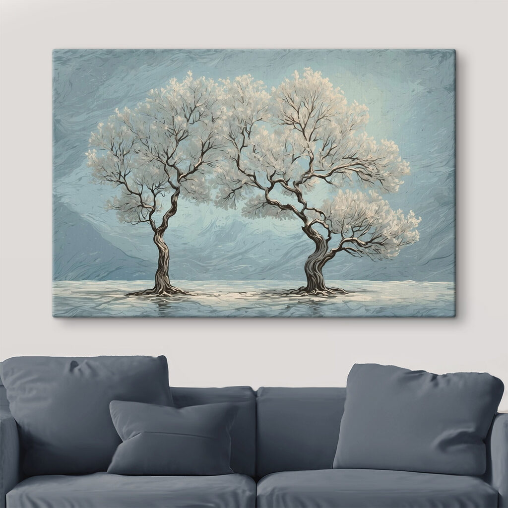 Two trees in the water Two trees in the water