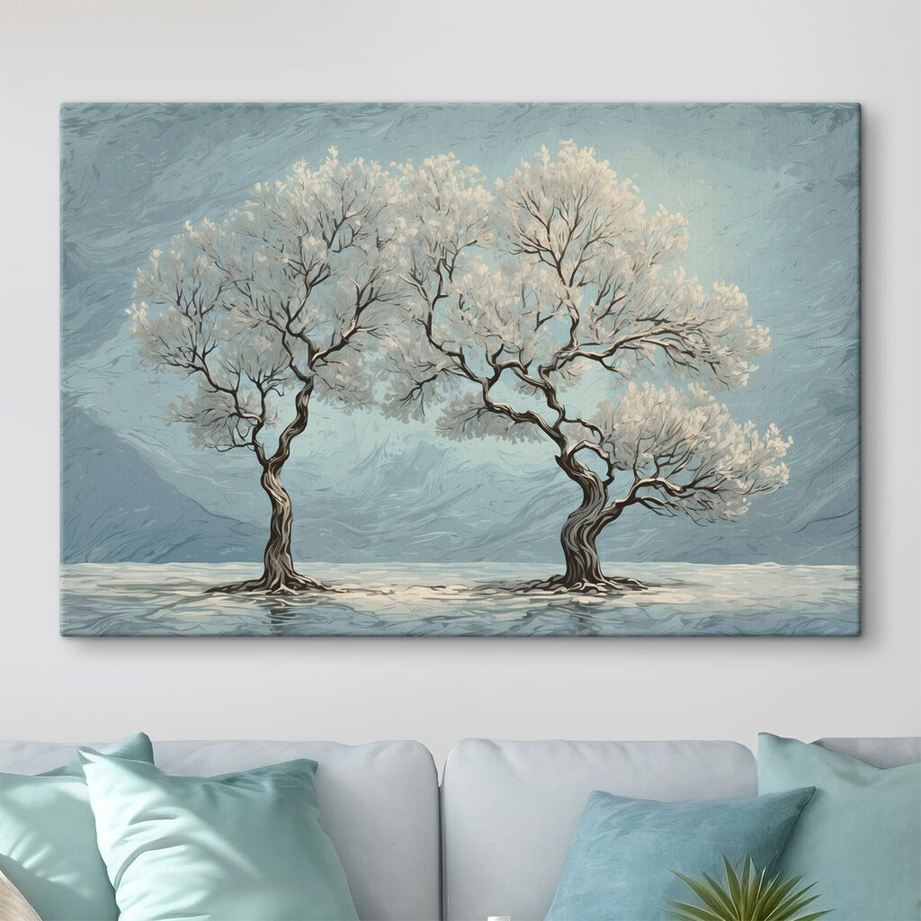 Two trees in the water Two trees in the water