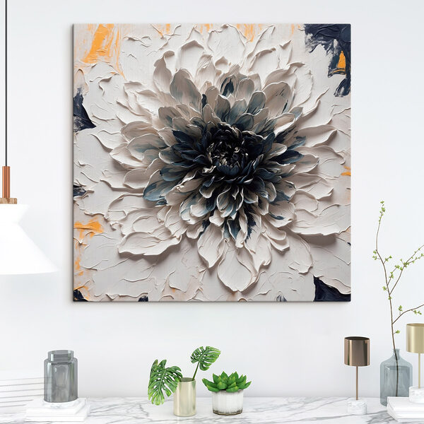 Fleur blanche et noire Fleur blanche et noire