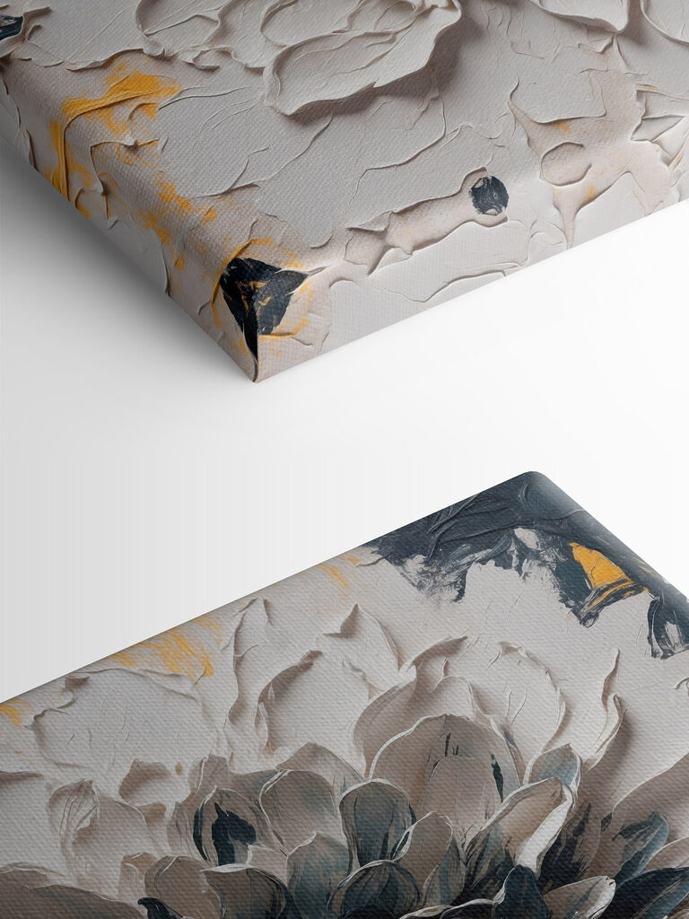 White and black flower