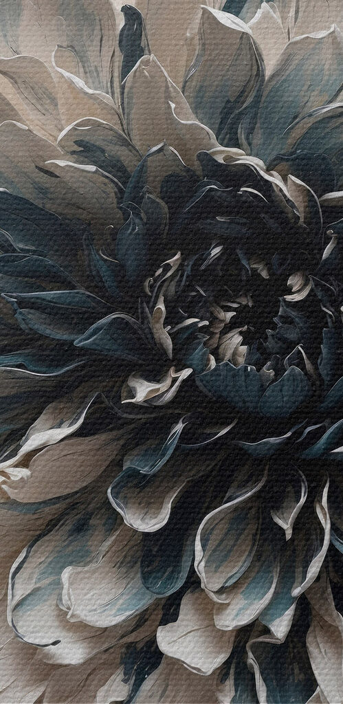 White and black flower