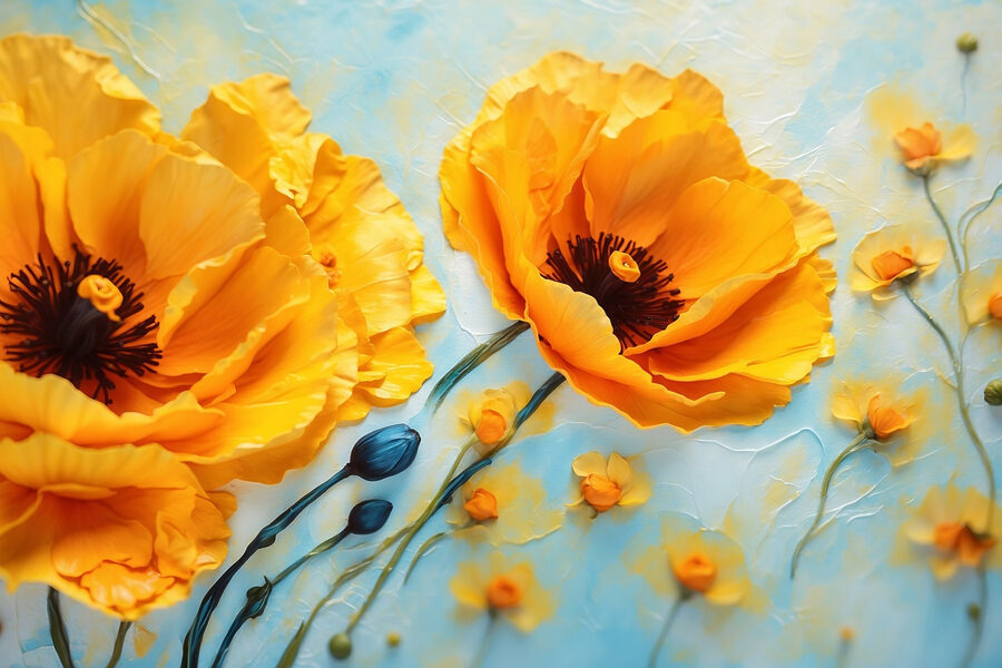 Des fleurs éclatantes pour un décor serein