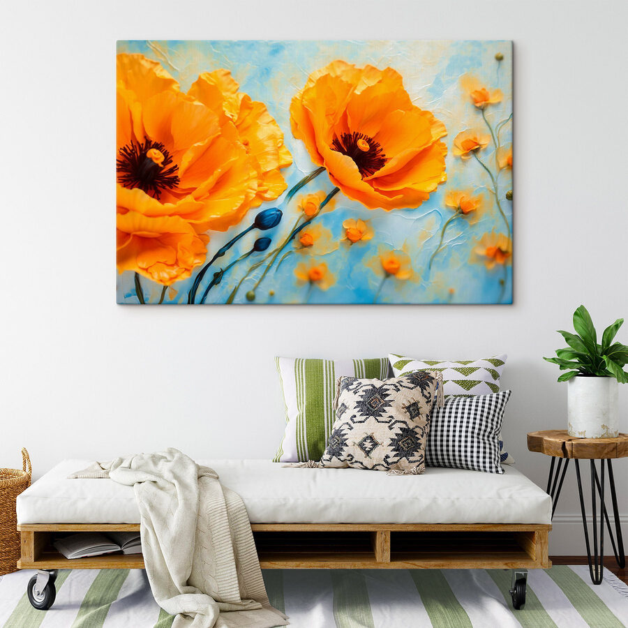Des fleurs éclatantes pour un décor serein