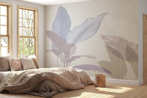 Feuilles pastel dans des tons doux Feuilles pastel dans des tons doux