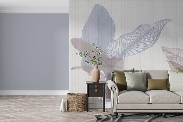 Feuilles pastel dans des tons doux Feuilles pastel dans des tons doux