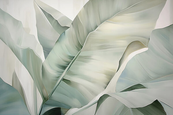 Feuilles luxuriantes dans des tons doux Feuilles luxuriantes dans des tons doux