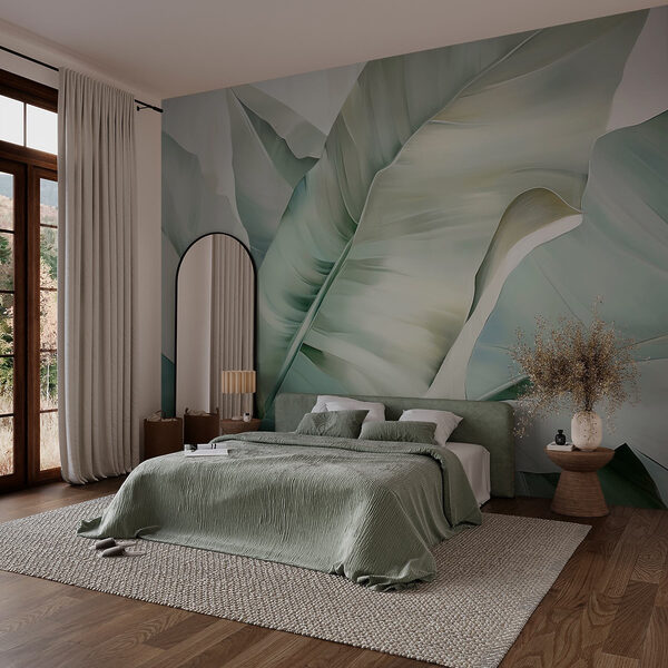 Feuilles luxuriantes dans des tons doux Feuilles luxuriantes dans des tons doux