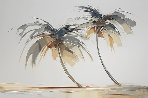 Palmiers sur une plage Palmiers sur une plage