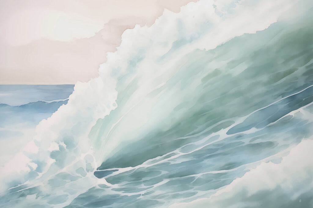Grande vague dans l'océan Grande vague dans l'océan