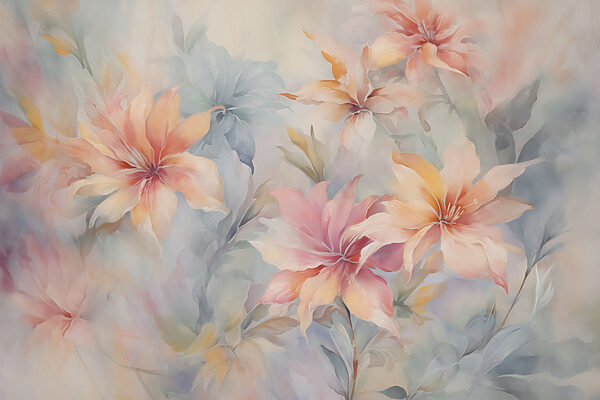 Peinture de fleurs sur une surface Peinture de fleurs sur une surface