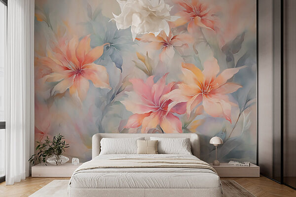 Peinture de fleurs sur une surface Peinture de fleurs sur une surface