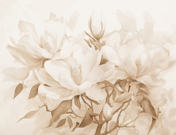 Delicate blooms in soft hues