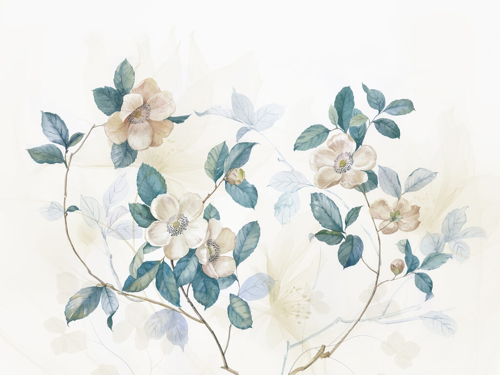 Peinture de fleurs et de feuilles Peinture de fleurs et de feuilles