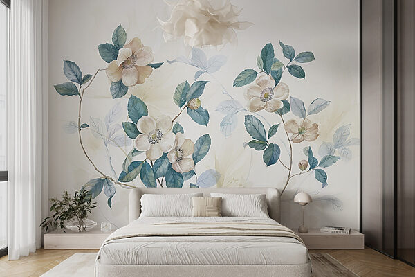 Peinture de fleurs et de feuilles Peinture de fleurs et de feuilles