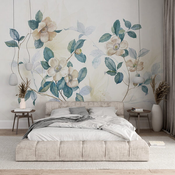 Peinture de fleurs et de feuilles Peinture de fleurs et de feuilles