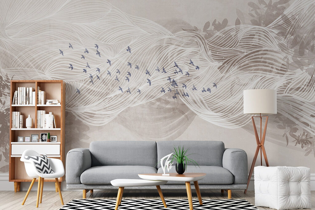 White and blue birds flying in the sky White and blue birds flying in the sky