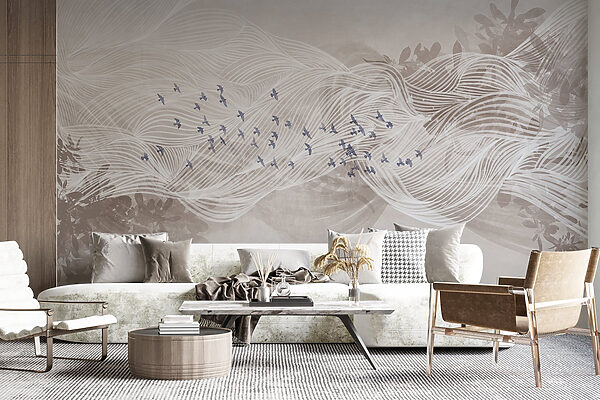Oiseaux blancs et bleus volant dans le ciel Oiseaux blancs et bleus volant dans le ciel