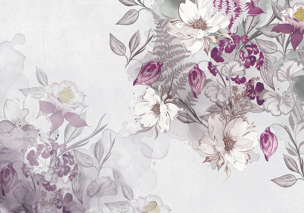 Delicate petals in pastel hues