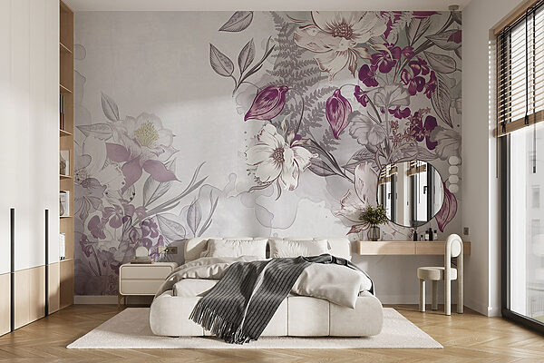 Delicate petals in pastel hues