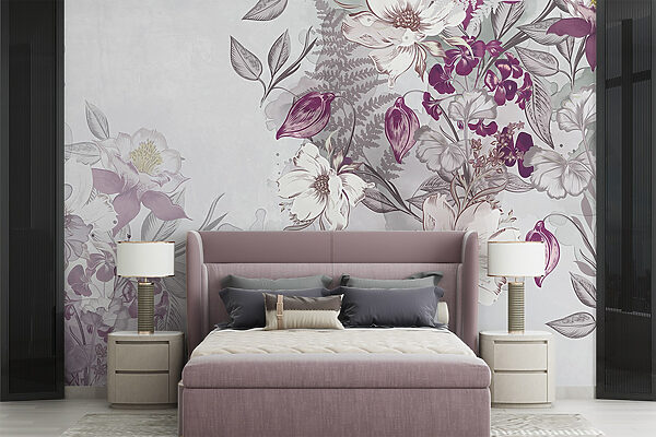 Delicate petals in pastel hues