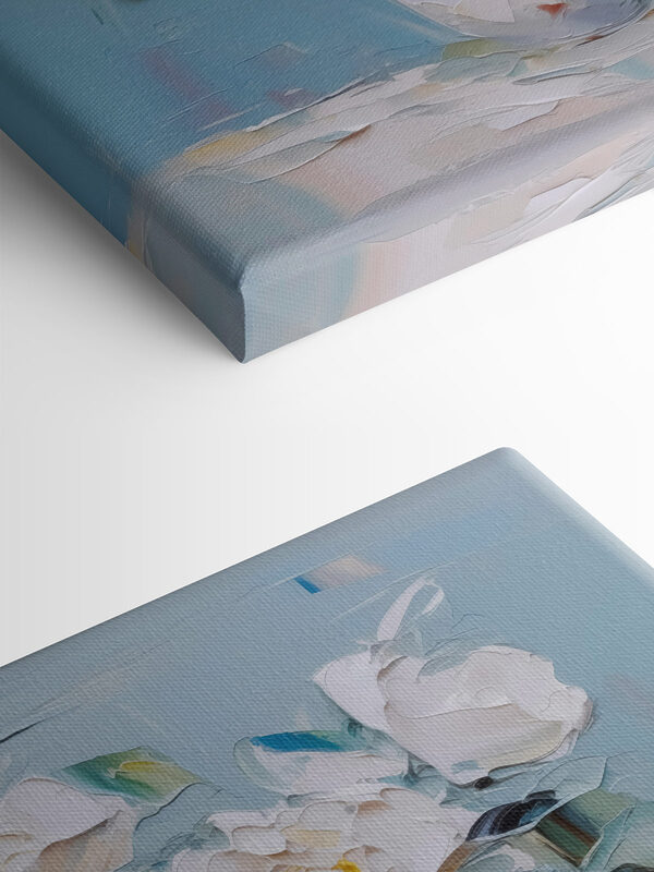 Peinture de fleurs dans une tasse Peinture de fleurs dans une tasse