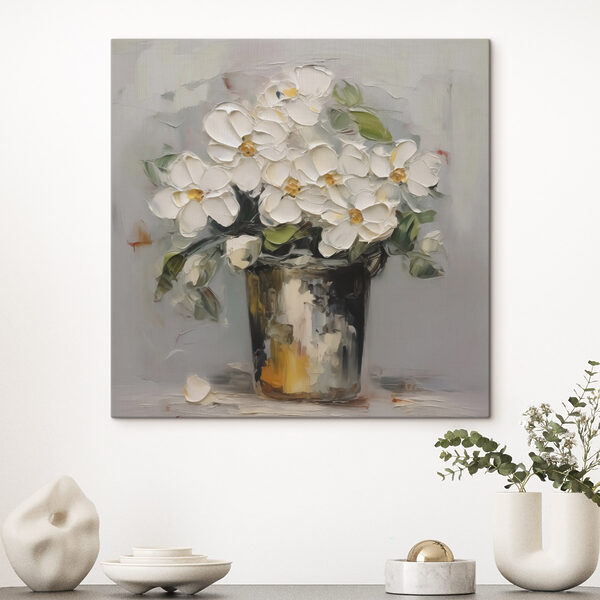 Peinture de fleurs dans un seau Peinture de fleurs dans un seau