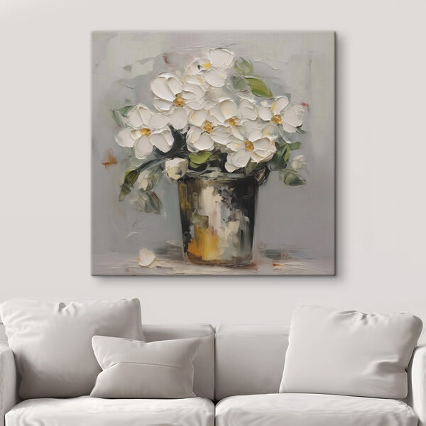 Peinture de fleurs dans un seau Peinture de fleurs dans un seau