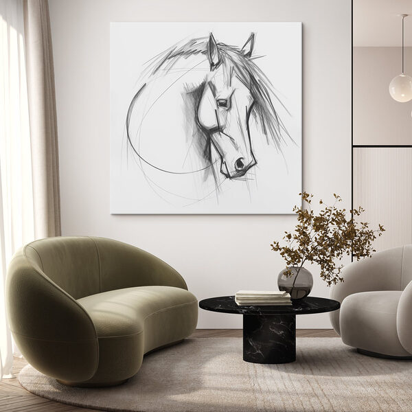 Dessin d'un cheval Dessin d'un cheval