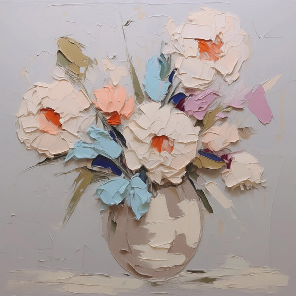 Peinture de fleurs dans un vase Peinture de fleurs dans un vase