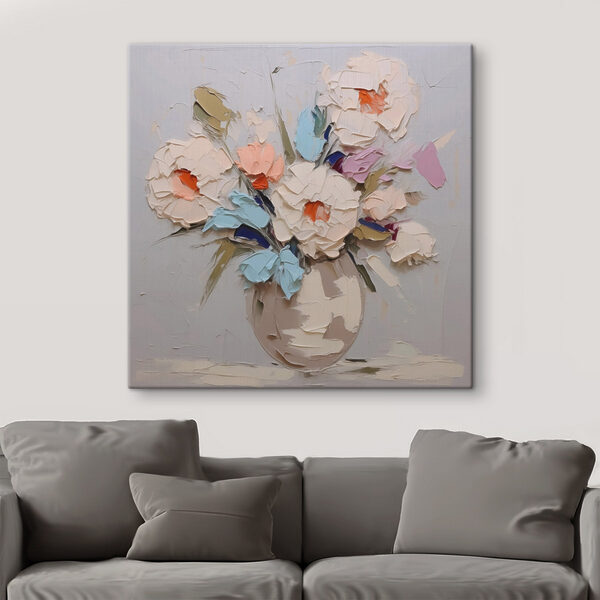 Peinture de fleurs dans un vase Peinture de fleurs dans un vase