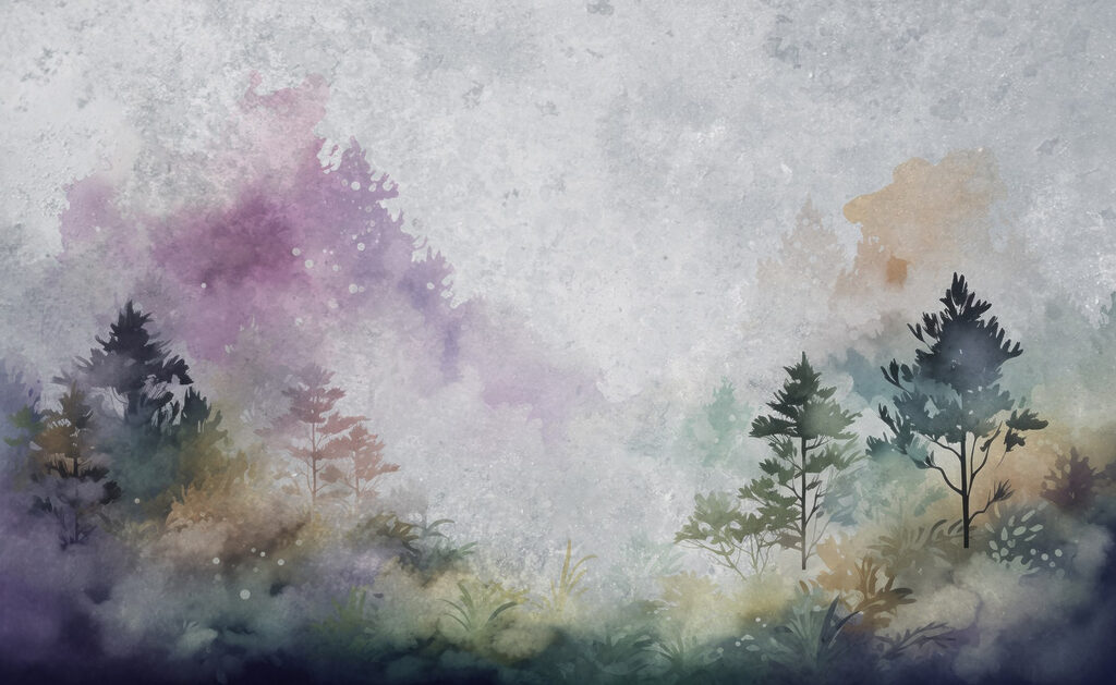 Peinture des arbres et des buissons Peinture des arbres et des buissons