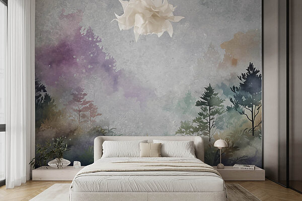 Peinture des arbres et des buissons Peinture des arbres et des buissons