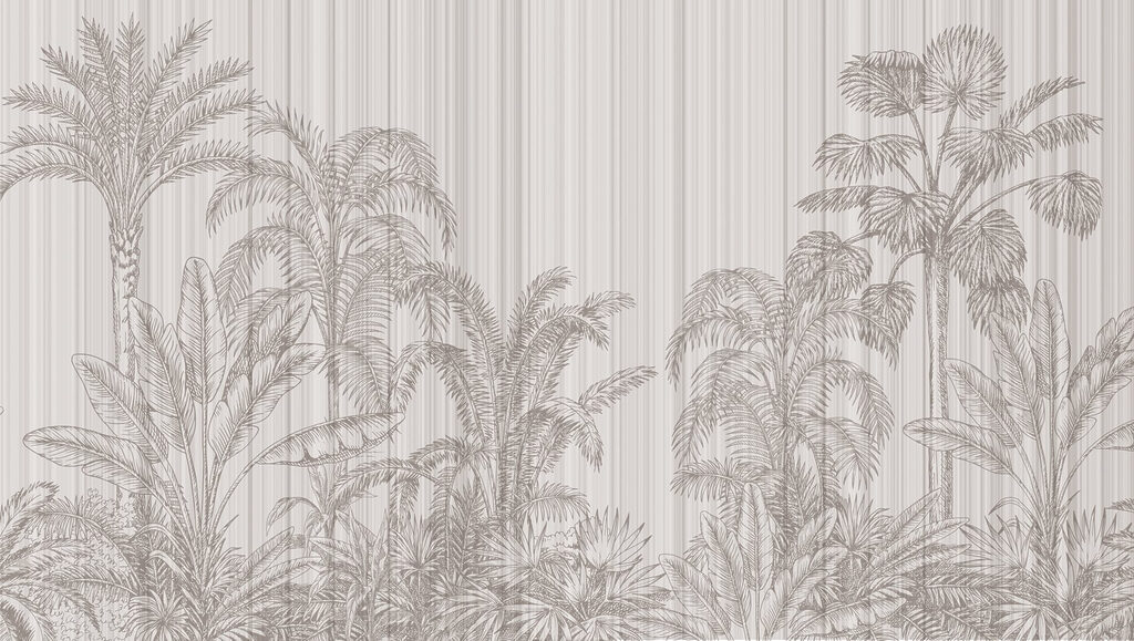 Feuillage tropical dans des tons sourds Feuillage tropical dans des tons sourds