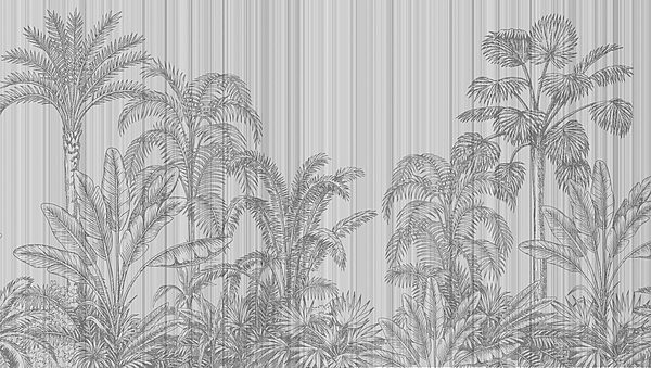 Fond gris et blanc avec palmiers Fond gris et blanc avec palmiers