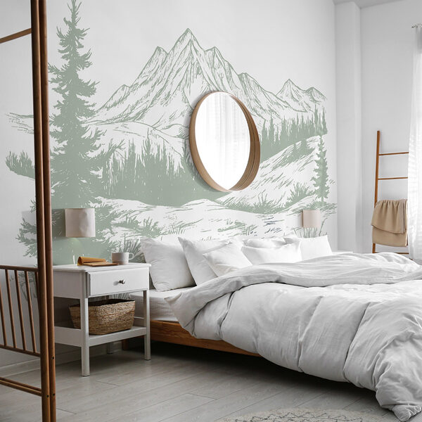 Dessin d'une chaîne de montagnes Dessin d'une chaîne de montagnes
