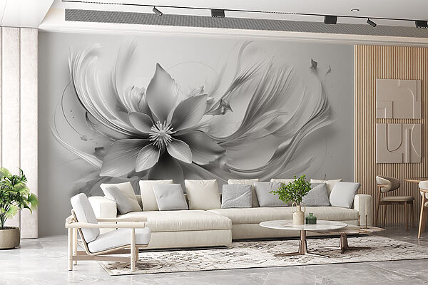 Flower with leaves and petals