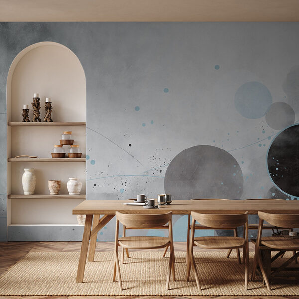 Cercles et lignes gris et bleus Cercles et lignes gris et bleus