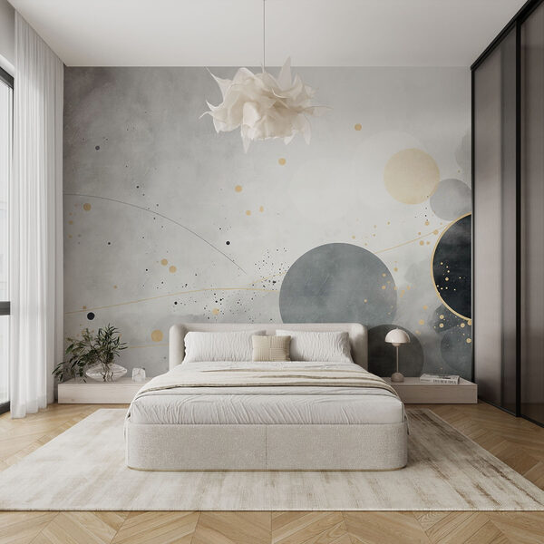 Cercles abstraits sur un fond doux Cercles abstraits sur un fond doux