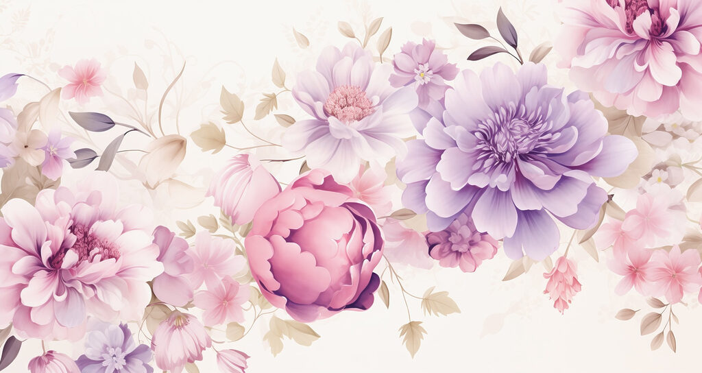 Des fleurs délicates aux teintes douces Des fleurs délicates aux teintes douces