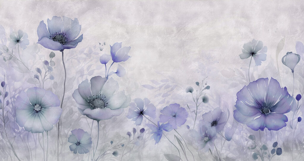 Peinture de fleurs sur fond blanc Peinture de fleurs sur fond blanc