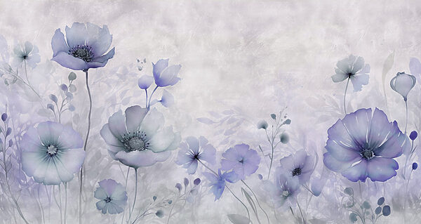 Peinture de fleurs sur fond blanc Peinture de fleurs sur fond blanc