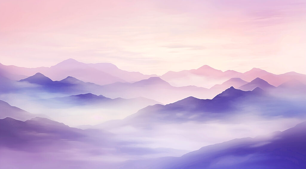 Paysage de montagnes avec nuages Paysage de montagnes avec nuages