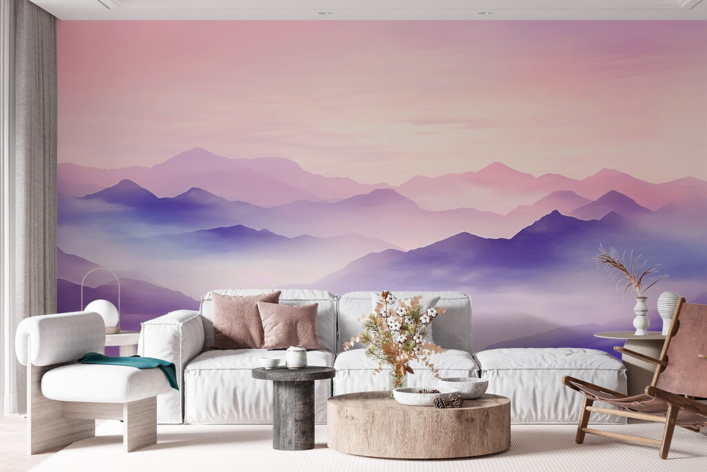 Landscape of mountains with clouds Landscape of mountains with clouds