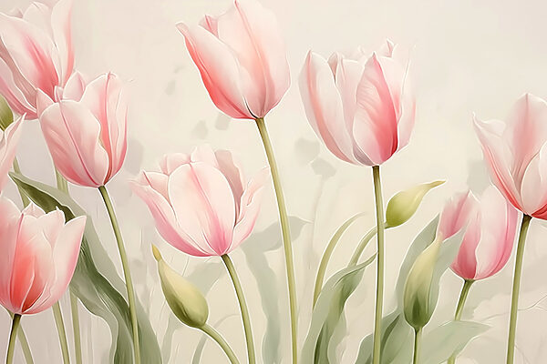 Groupe de fleurs roses Groupe de fleurs roses