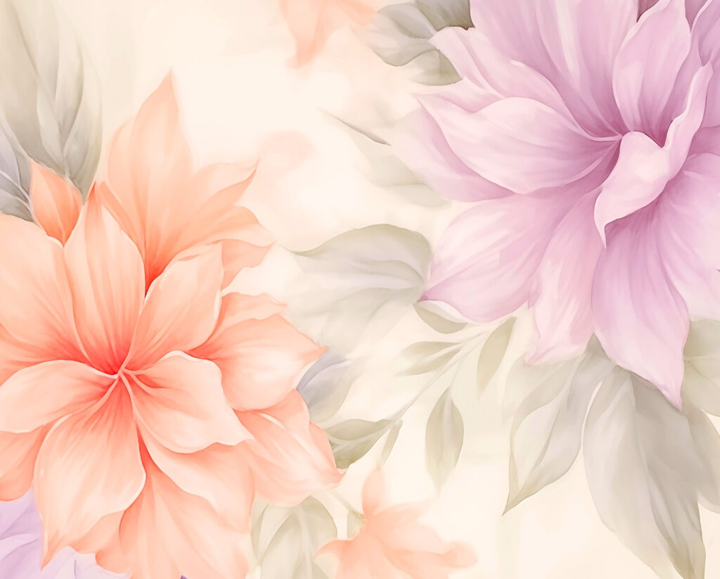Des fleurs douces dans des tons pastel Des fleurs douces dans des tons pastel