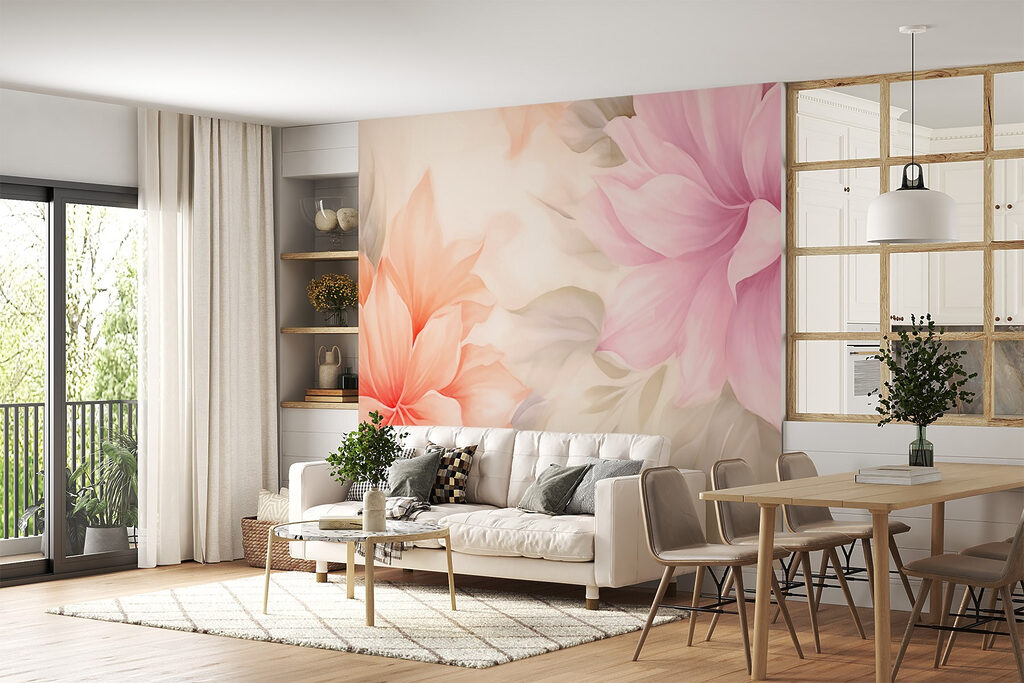 Soft florals in gentle pastel hues Soft florals in gentle pastel hues