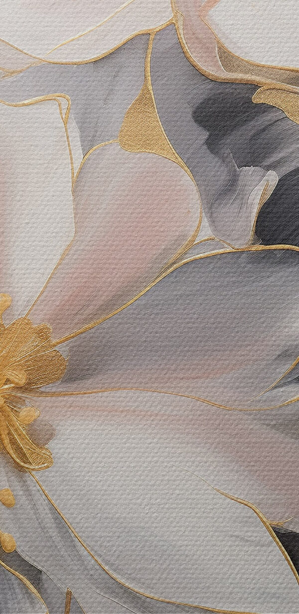 Fleurs délicates sur une toile sombre Fleurs délicates sur une toile sombre